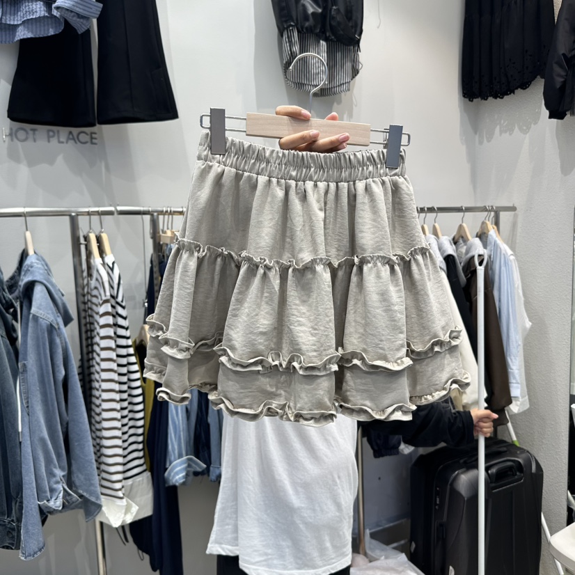 HOT PLACE東大門㊣直郵女裝新品時尚熱賣人氣真品短裙絨面革HOT PLACE/DREAM GIRIS短裙