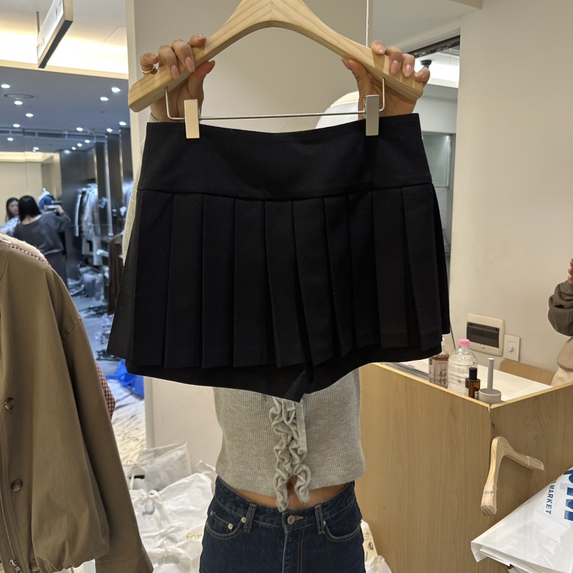 FOREST東大門㊣代購女裝新品25秋冬休閑推薦職業人氣短裙百褶FOREST短裙