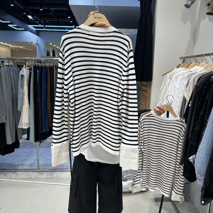 HOT PLACE東大門㊣代購女裝新品真品熱賣長袖T恤不含腰帶套裝HOT PLACE/DREAM GIRIS長袖T恤