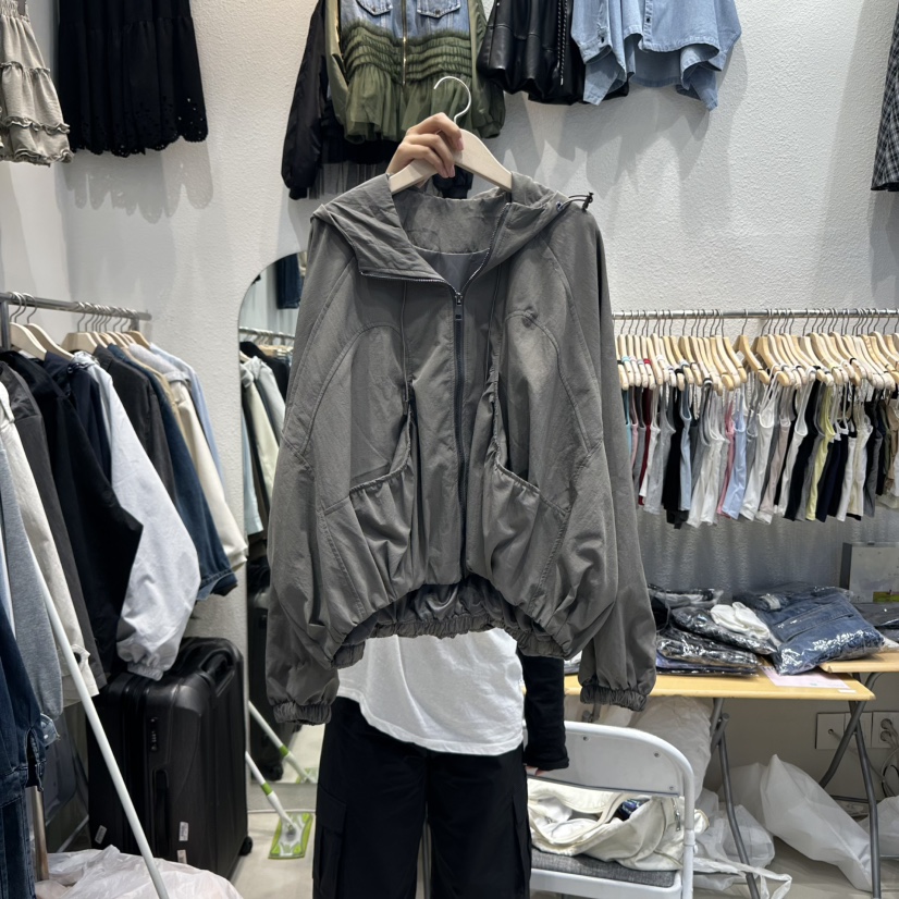 HOT PLACE韓國直郵㊣女裝新品真品人氣職業時尚休閑夾克連帽HOT PLACE/DREAM GIRIS夾克圖色2