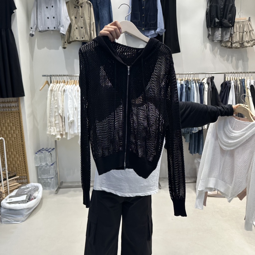 HOT PLACE東大門㊣直郵女裝新款25秋冬時尚推薦針織衫拉鏈HOT PLACE/DREAM GIRIS針織衫圖色3