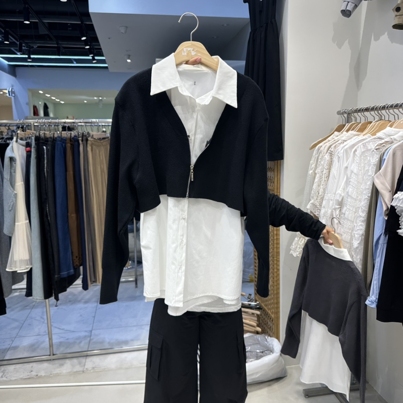 HOT PLACE韓國代購㊣女士新品休閑職業針織衫不含內搭羊毛衫HOT PLACE/DREAM GIRIS針織衫圖色2