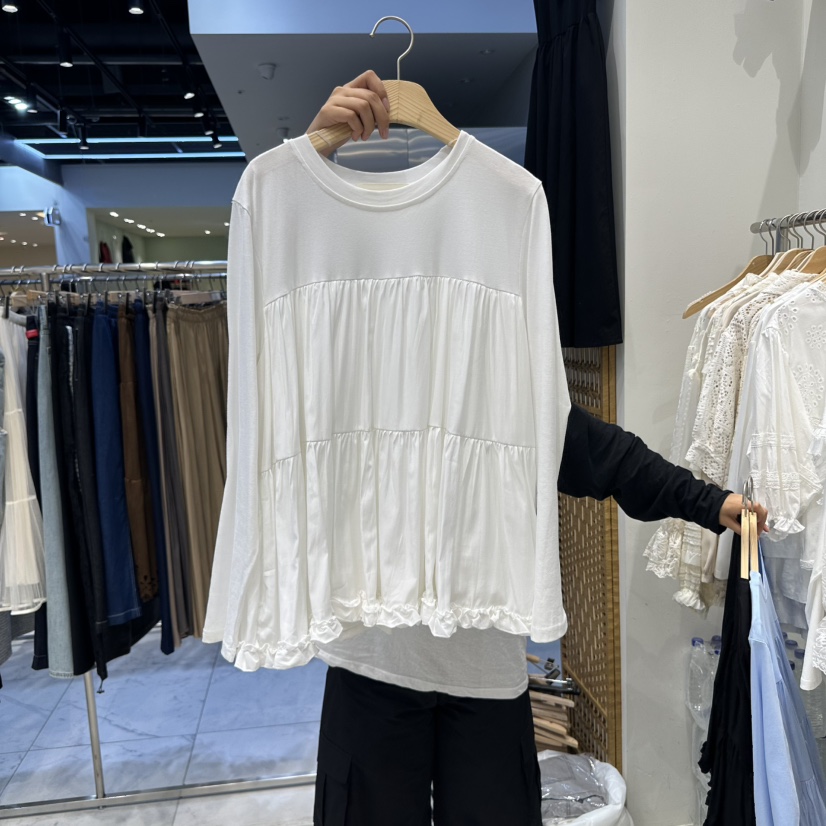 HOT PLACE東大門㊣實拍女士新品熱賣休閑推薦25秋冬長袖T恤HOT PLACE/DREAM GIRIS長袖T恤圖色2
