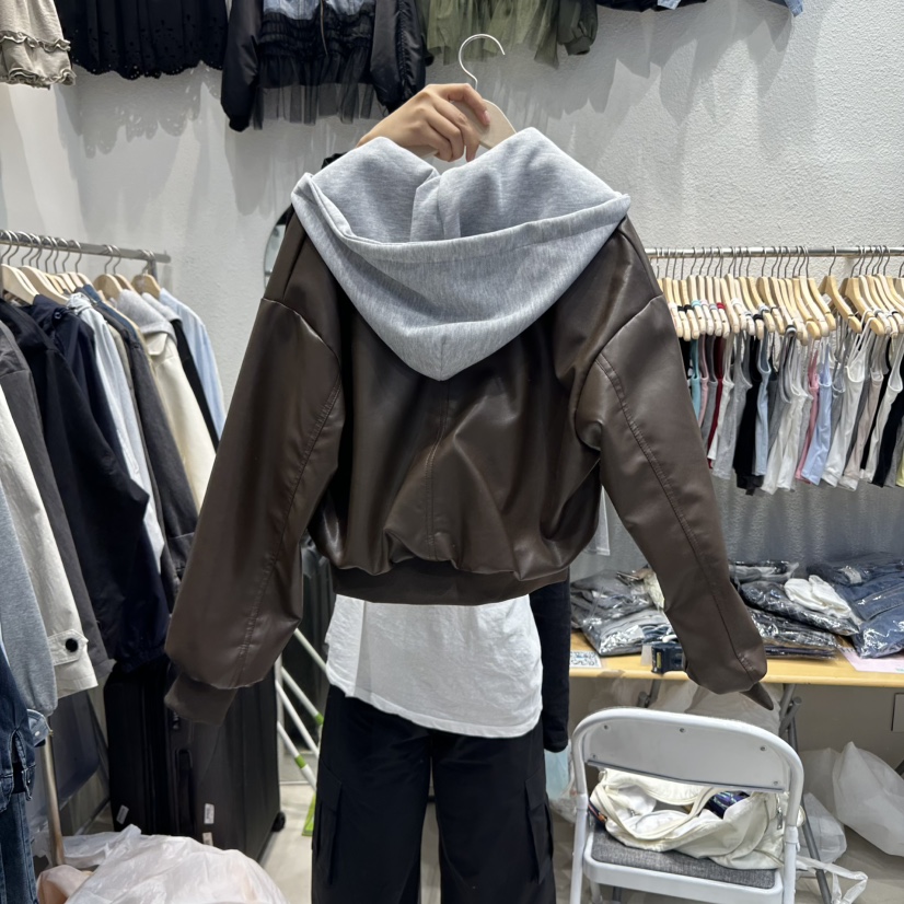 HOT PLACE東大門㊣實拍女士新款職業真品夾克假兩件雙排扣HOT PLACE/DREAM GIRIS夾克