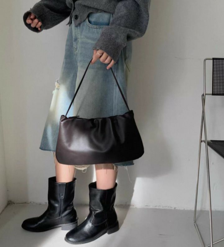 TROUVAILLE東大門㊣直郵女裝新品休閑推薦真品單肩斜跨包羊皮TROUVAILLE單肩/斜跨包