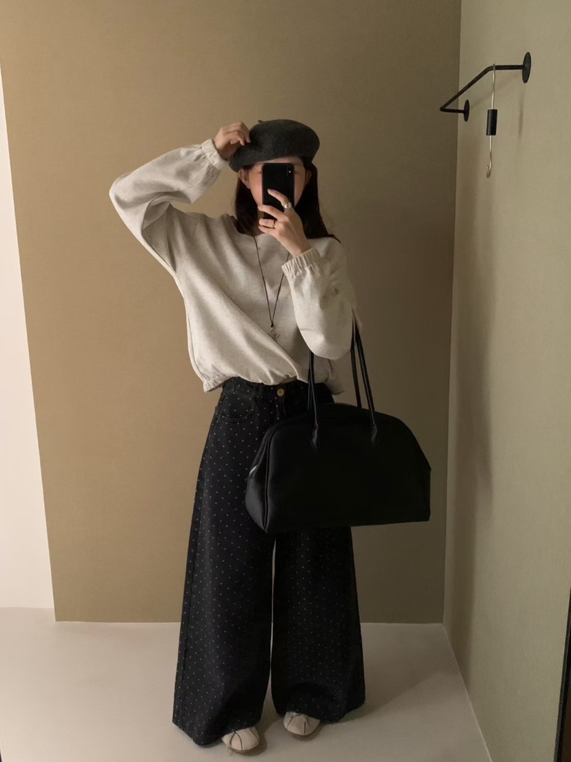 MILK TEA韓國代購㊣女士新品真品25秋冬休閑推薦熱賣牛仔褲MILK TEA牛仔褲