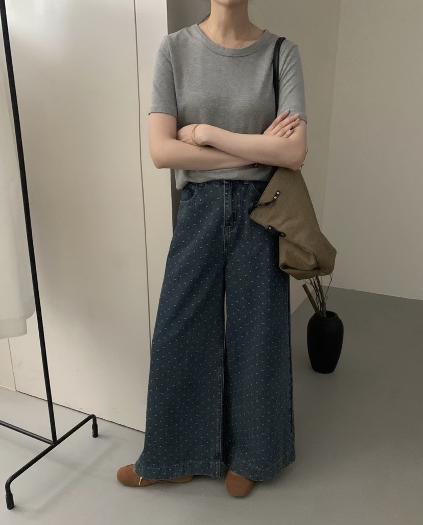 MILK TEA韓國代購㊣女士新品真品25秋冬休閑推薦熱賣牛仔褲MILK TEA牛仔褲