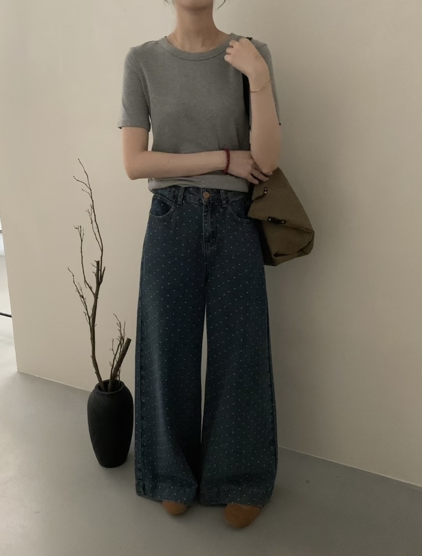 MILK TEA韓國代購㊣女士新品真品25秋冬休閑推薦熱賣牛仔褲MILK TEA牛仔褲
