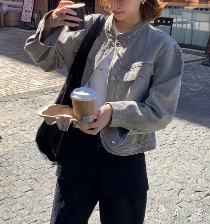 MILK TEA韓國直郵㊣女裝新品真品時尚職業休閑25秋冬推薦夾克MILK TEA夾克