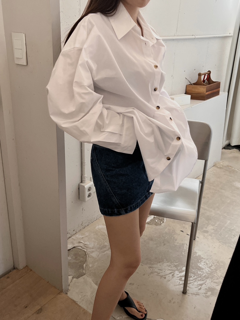 MADE-P韓國代購㊣女裝新品真品25秋冬休閑職業時尚襯衫蕾絲衫MADE-P襯衫/蕾絲衫