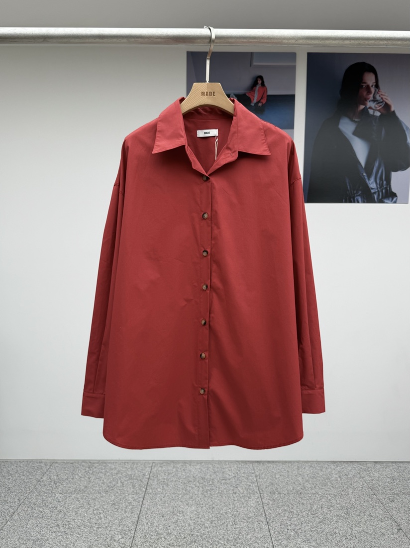 MADE-P韓國代購㊣女裝新品真品25秋冬休閑職業時尚襯衫蕾絲衫MADE-P襯衫/蕾絲衫圖色2