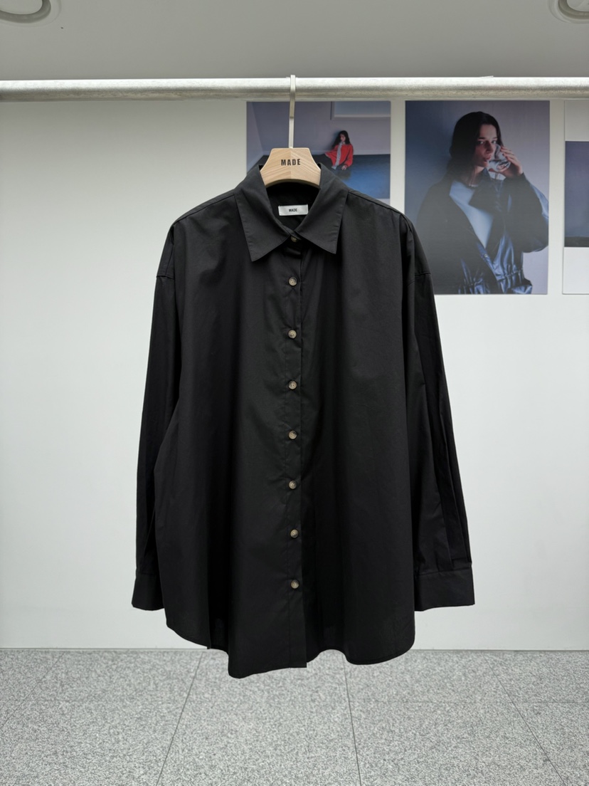 MADE-P韓國代購㊣女裝新品真品25秋冬休閑職業時尚襯衫蕾絲衫MADE-P襯衫/蕾絲衫圖色3