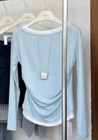 VIVRE東大門㊣實拍女士新品25秋冬推薦人氣真品時尚長袖T恤VIVRE長袖T恤圖色1