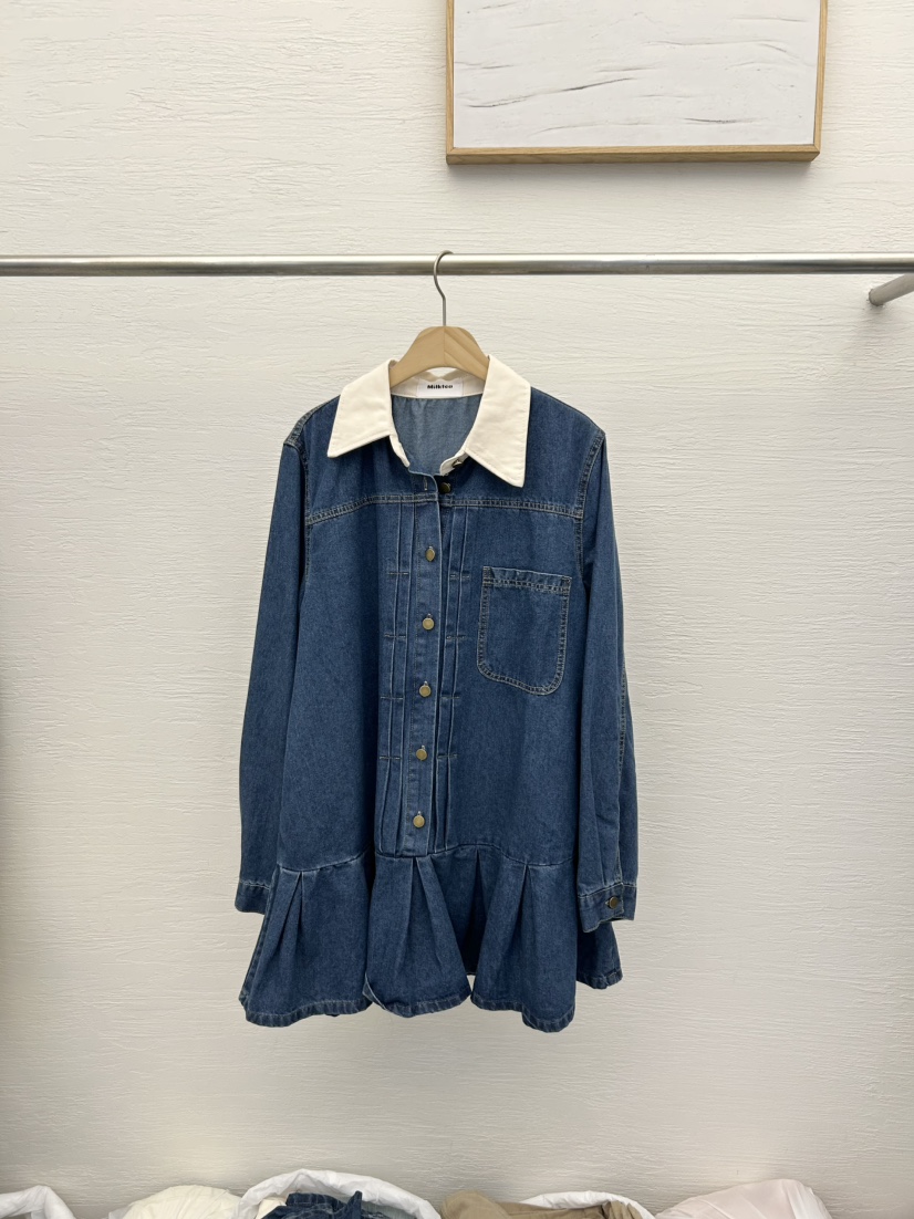 MILK TEA東大門㊣直郵女士新品真品推薦熱賣職業25秋冬連衣裙MILK TEA連衣裙圖色2