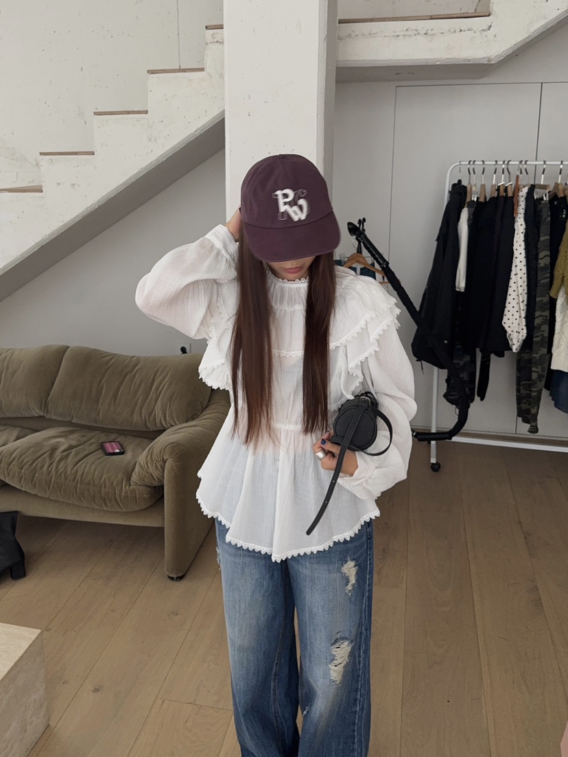 MADE-P東大門㊣代購女裝新款職業休閑時尚熱賣推薦襯衫蕾絲衫MADE-P襯衫/蕾絲衫