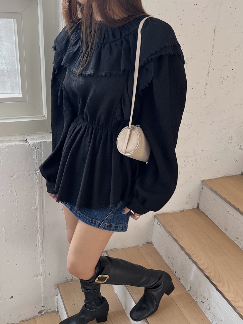MADE-P東大門㊣代購女裝新款職業休閑時尚熱賣推薦襯衫蕾絲衫MADE-P襯衫/蕾絲衫