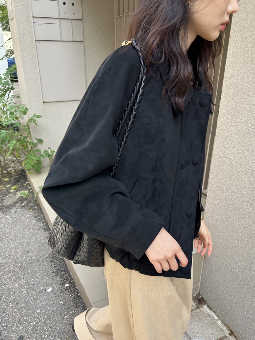 ME MO東大門㊣代購女裝新品時尚推薦25秋冬熱賣夾克絨面革ME MO夾克