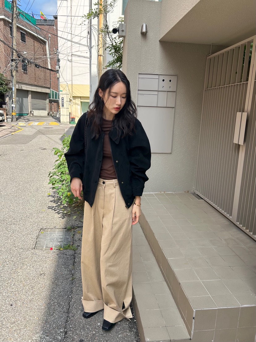 ME MO東大門㊣代購女裝新品時尚推薦25秋冬熱賣夾克絨面革ME MO夾克