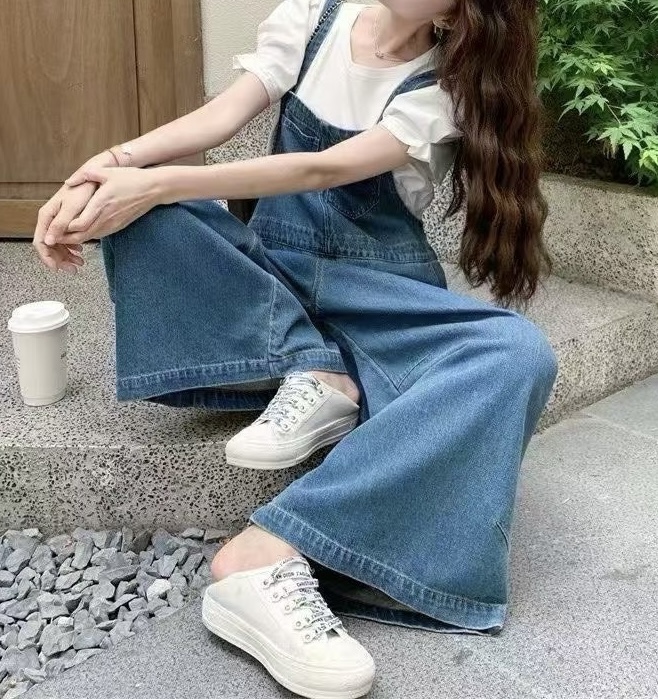 MILK TEA韓國代購㊣女士新款推薦25秋冬時尚熱賣休閑背帶褲MILK TEA背帶褲