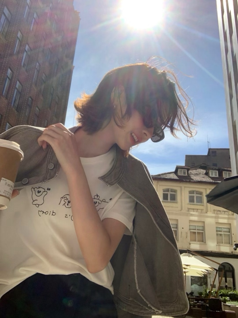 MILK TEA韓國代購㊣女裝新款熱賣人氣時尚職業休閑25秋冬T恤MILK TEAT恤