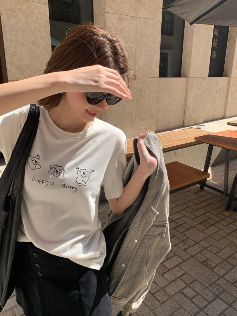 MILK TEA韓國代購㊣女裝新款熱賣人氣時尚職業休閑25秋冬T恤MILK TEAT恤