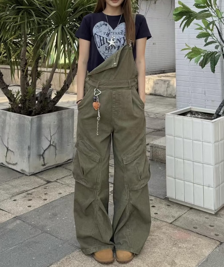 MILK TEA韓國直郵㊣女士新品人氣職業時尚25秋冬推薦背帶褲MILK TEA背帶褲