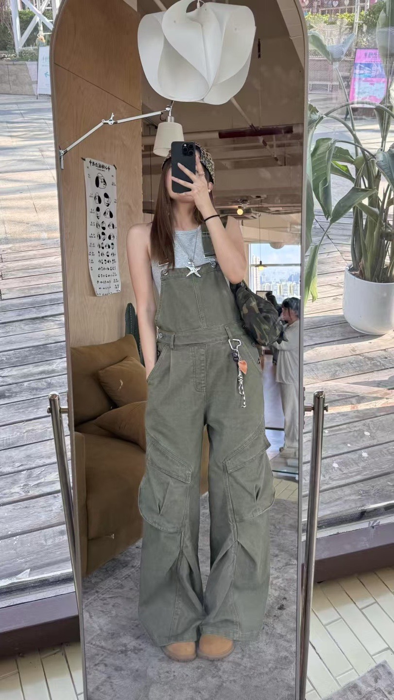 MILK TEA韓國直郵㊣女士新品人氣職業時尚25秋冬推薦背帶褲MILK TEA背帶褲