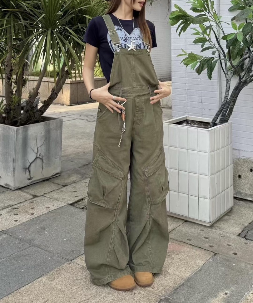 MILK TEA韓國直郵㊣女士新品人氣職業時尚25秋冬推薦背帶褲MILK TEA背帶褲