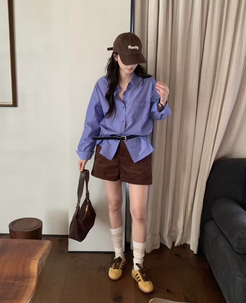 MILK TEA東大門㊣代購女士新品熱賣職業25秋冬休閑真品短褲MILK TEA短褲