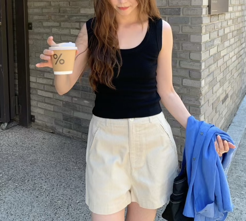 MILK TEA東大門㊣代購女士新品熱賣職業25秋冬休閑真品短褲MILK TEA短褲