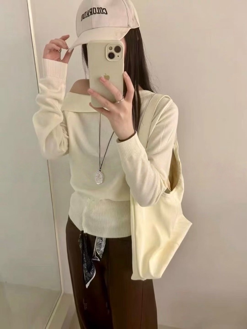 MILK TEA東大門㊣代購女士新品人氣25秋冬真品推薦熱賣針織衫MILK TEA針織衫