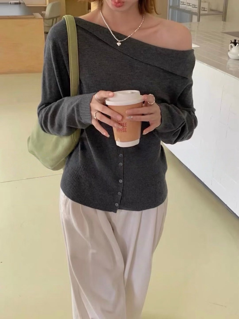 MILK TEA東大門㊣代購女士新品人氣25秋冬真品推薦熱賣針織衫MILK TEA針織衫