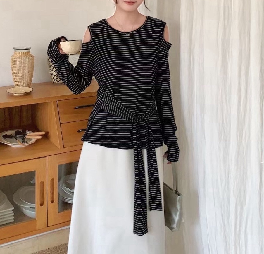 MILK TEA東大門㊣直郵女裝新款休閑推薦熱賣人氣時尚長袖T恤MILK TEA長袖T恤