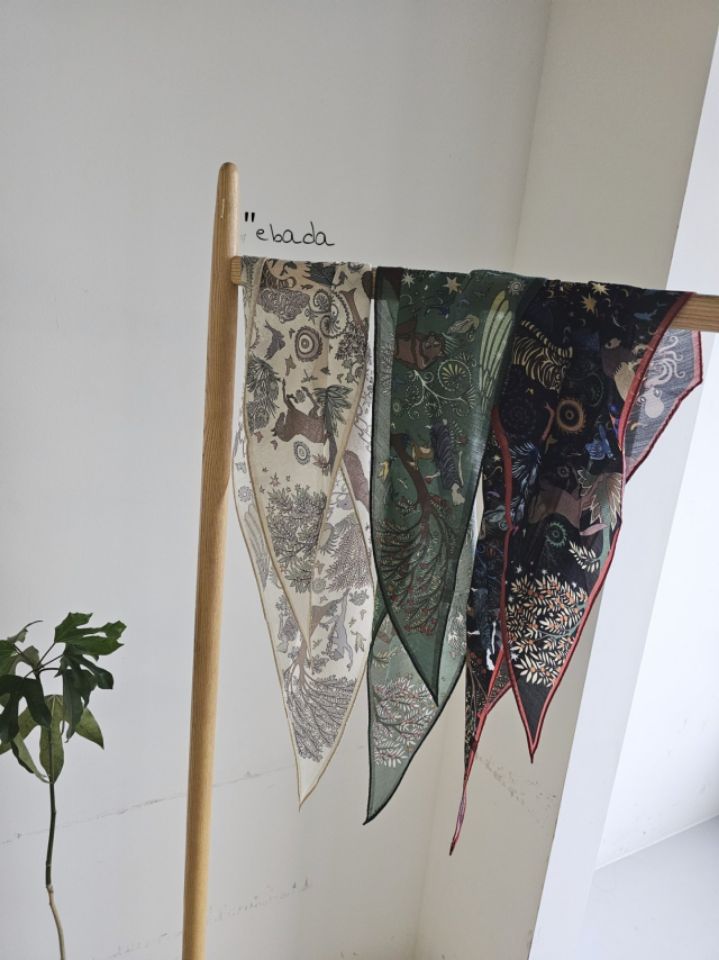 EBADA韓國直郵㊣女裝新品熱賣真品職業推薦圍巾披肩羊毛絲綢EBADA圍巾/披肩