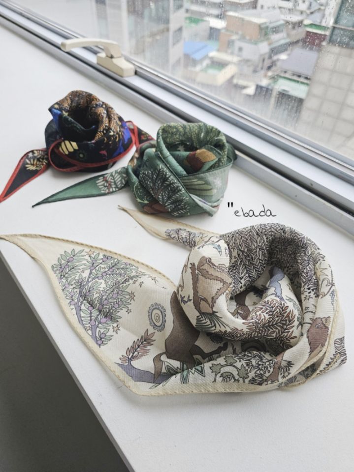 EBADA韓國直郵㊣女裝新品熱賣真品職業推薦圍巾披肩羊毛絲綢EBADA圍巾/披肩