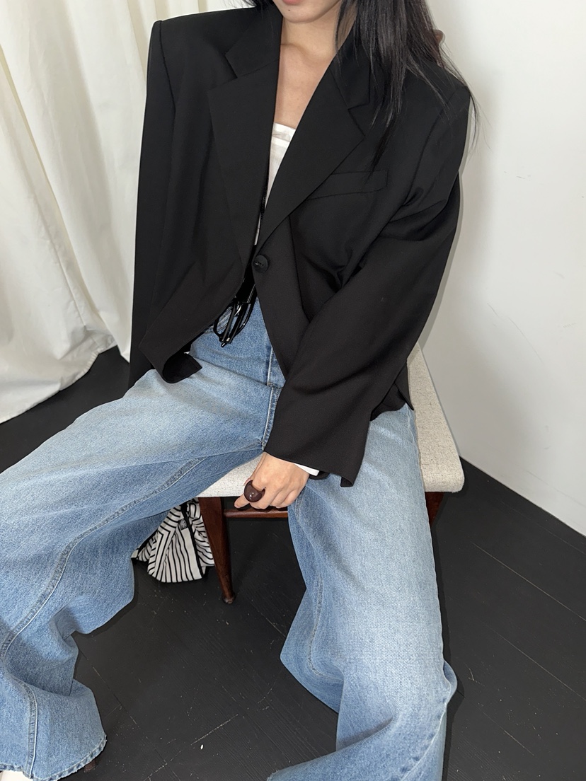 BOWIE東大門㊣直郵女裝新款休閑人氣職業推薦真品熱賣牛仔褲BOWIE牛仔褲