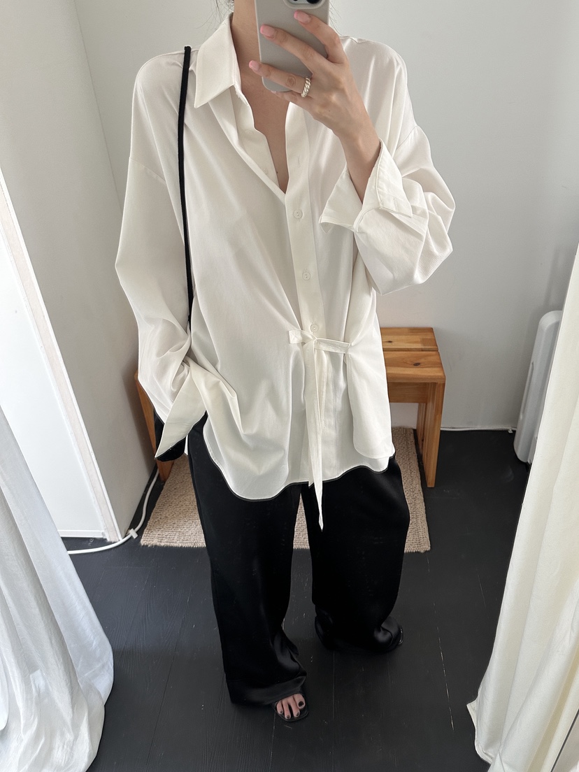 BOWIE東大門㊣實拍女裝新品25秋冬休閑真品推薦時尚襯衫蕾絲衫BOWIE襯衫/蕾絲衫