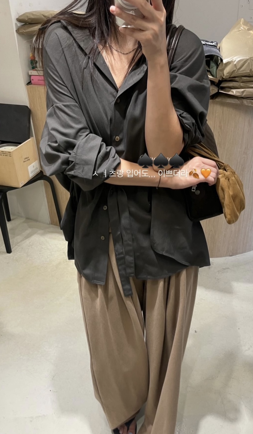 BOWIE東大門㊣實拍女裝新品25秋冬休閑真品推薦時尚襯衫蕾絲衫BOWIE襯衫/蕾絲衫