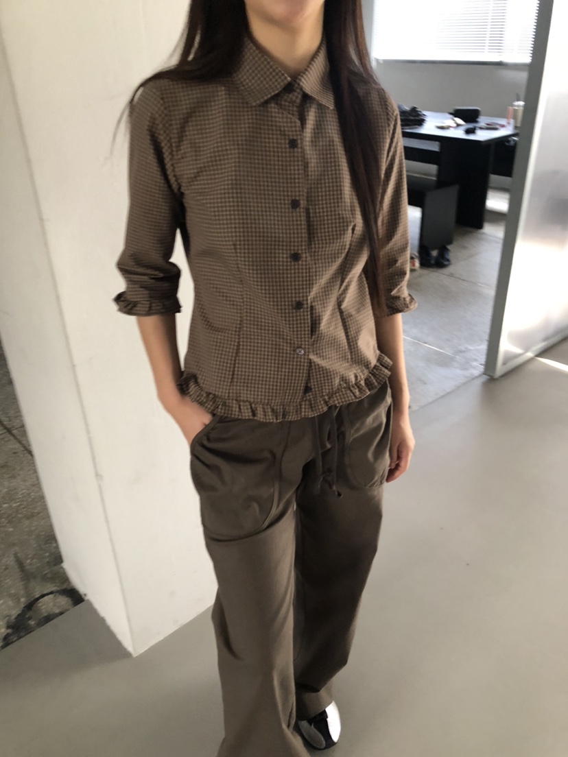FLASH東大門㊣實拍女士新款時尚真品職業人氣熱賣襯衫蕾絲衫FLASH襯衫/蕾絲衫