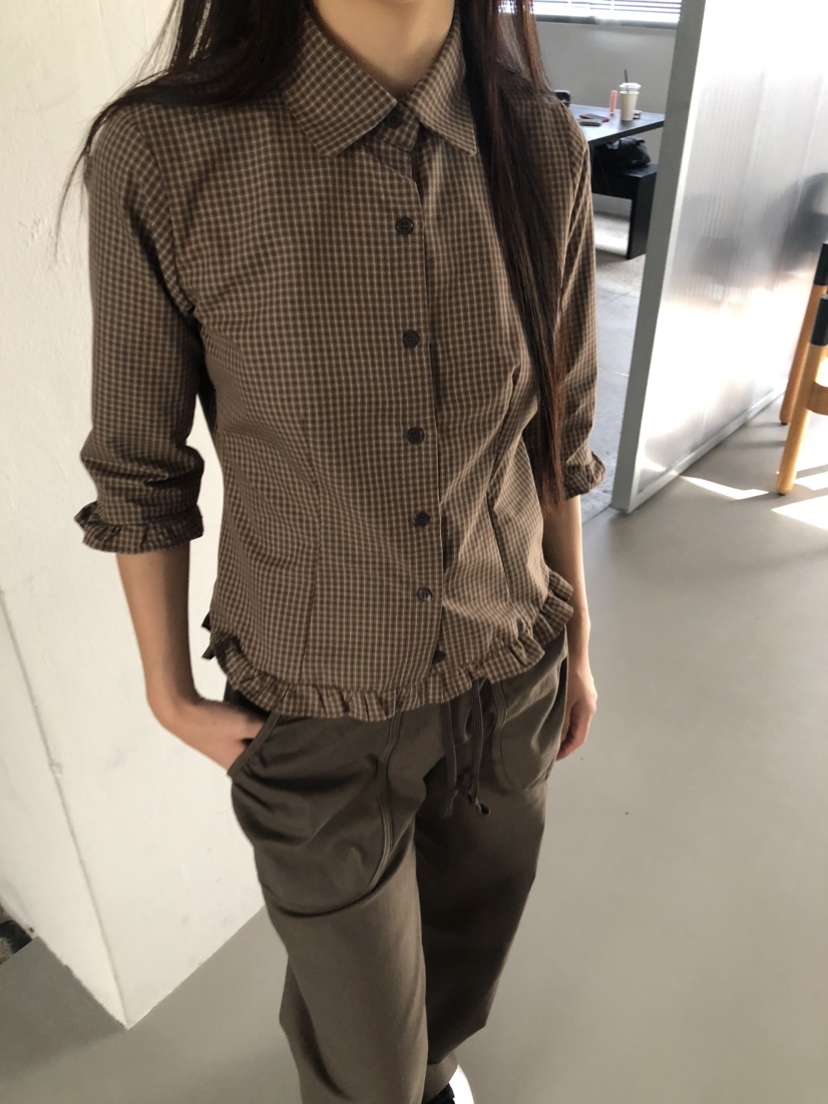 FLASH東大門㊣實拍女士新款時尚真品職業人氣熱賣襯衫蕾絲衫FLASH襯衫/蕾絲衫