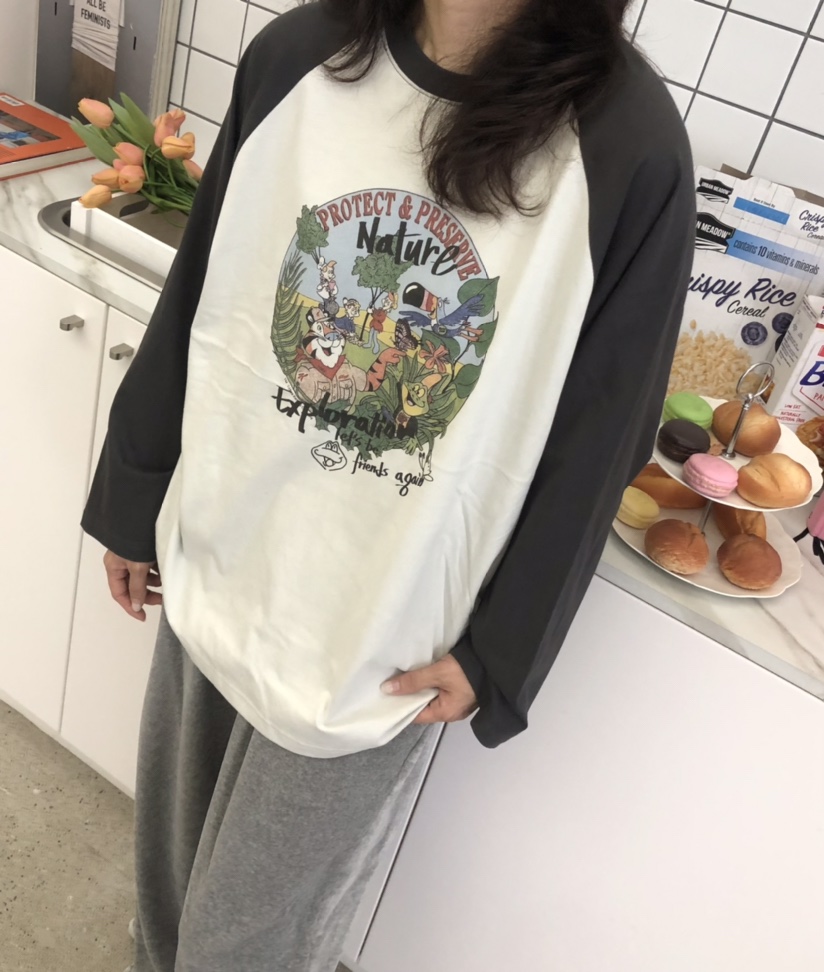 GLAD SOME韓國代購㊣女裝新品人氣休閑職業時尚熱賣長袖T恤GLAD SOME長袖T恤