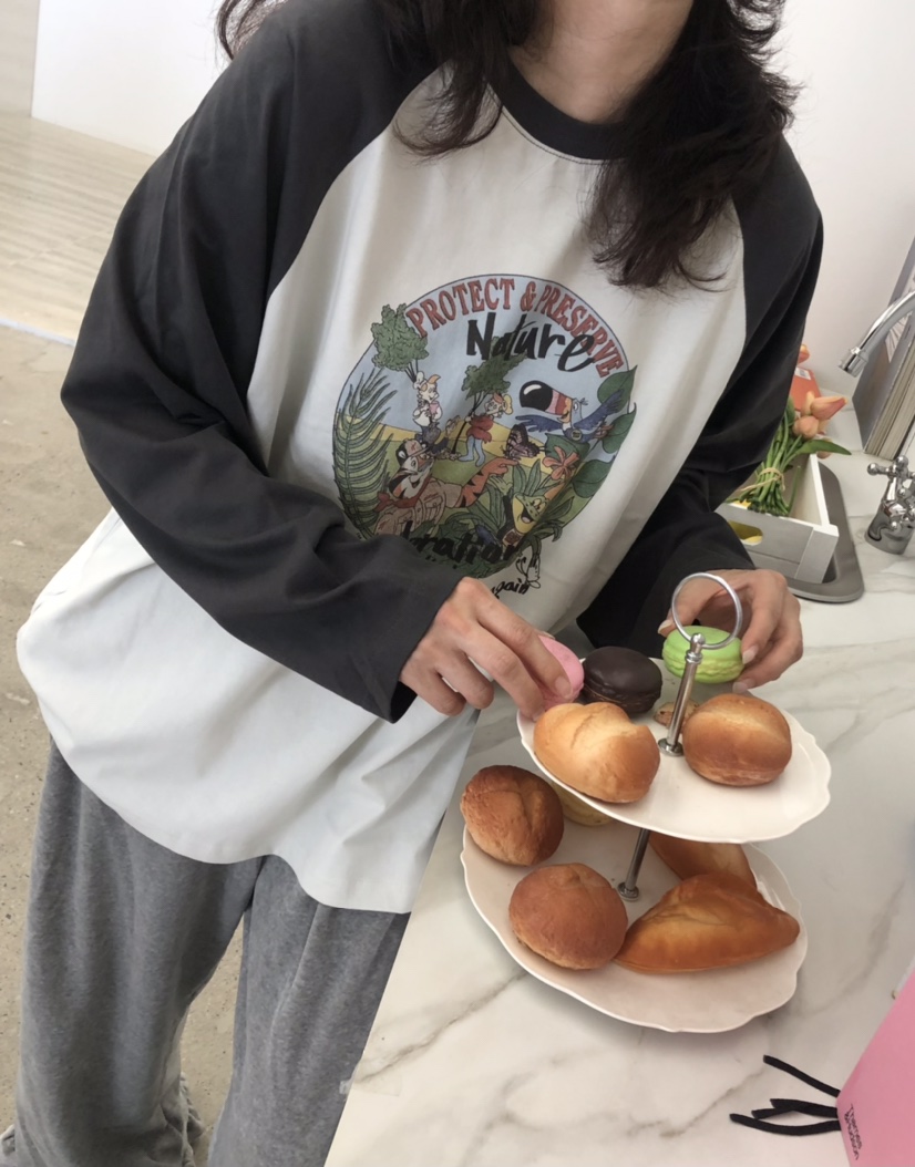 GLAD SOME韓國代購㊣女裝新品人氣休閑職業時尚熱賣長袖T恤GLAD SOME長袖T恤