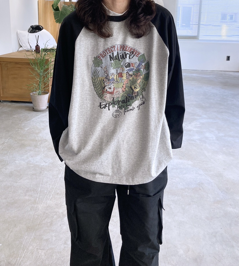 GLAD SOME韓國代購㊣女裝新品人氣休閑職業時尚熱賣長袖T恤GLAD SOME長袖T恤