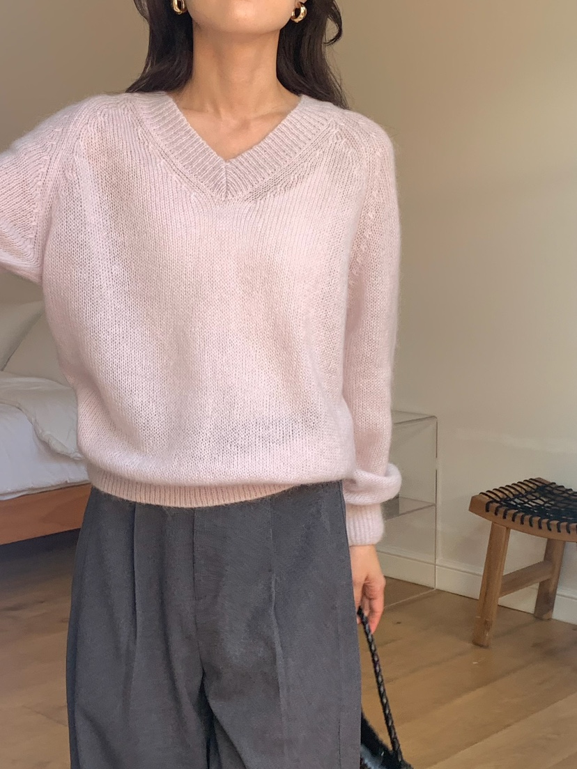 BLEECKER東大門㊣實拍女裝新款休閑熱賣推薦25秋冬針織衫馬海毛BLEECKER針織衫