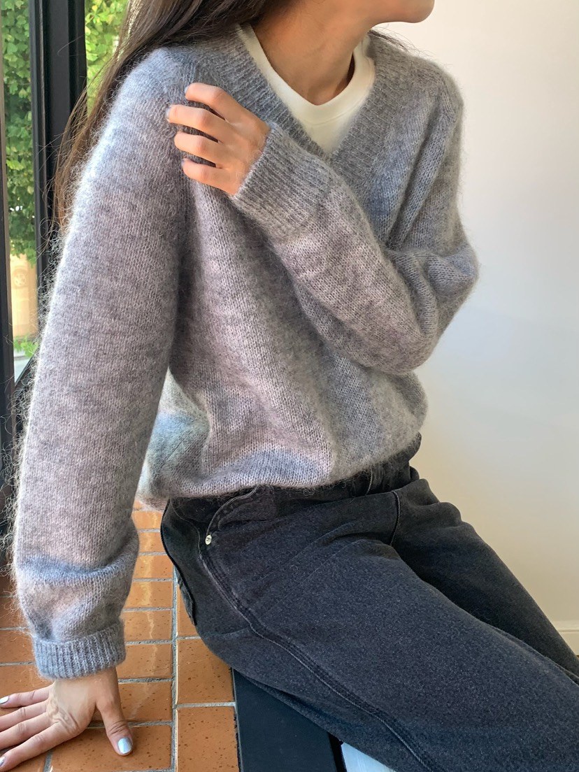 BLEECKER東大門㊣實拍女裝新款休閑熱賣推薦25秋冬針織衫馬海毛BLEECKER針織衫