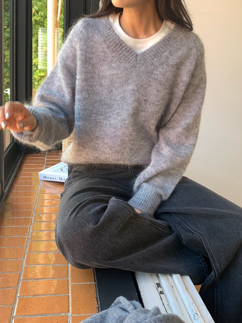 BLEECKER東大門㊣實拍女裝新款休閑熱賣推薦25秋冬針織衫馬海毛BLEECKER針織衫