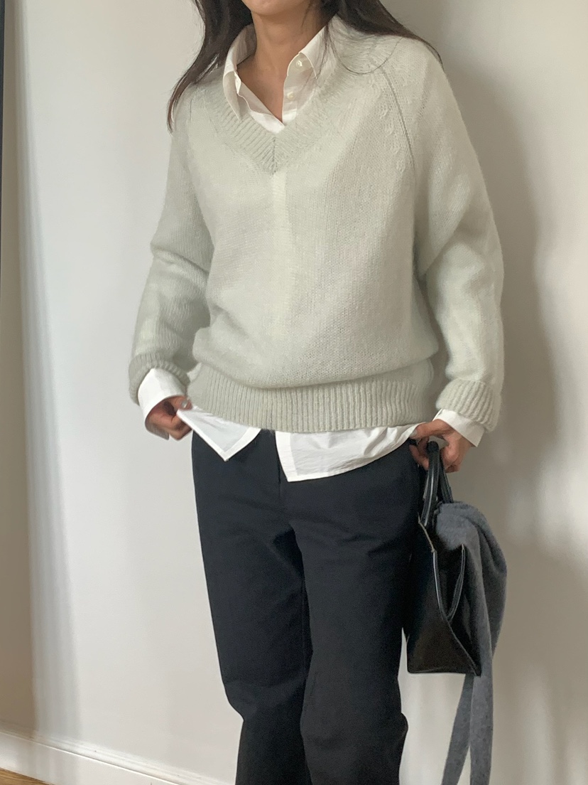 BLEECKER東大門㊣實拍女裝新款休閑熱賣推薦25秋冬針織衫馬海毛BLEECKER針織衫