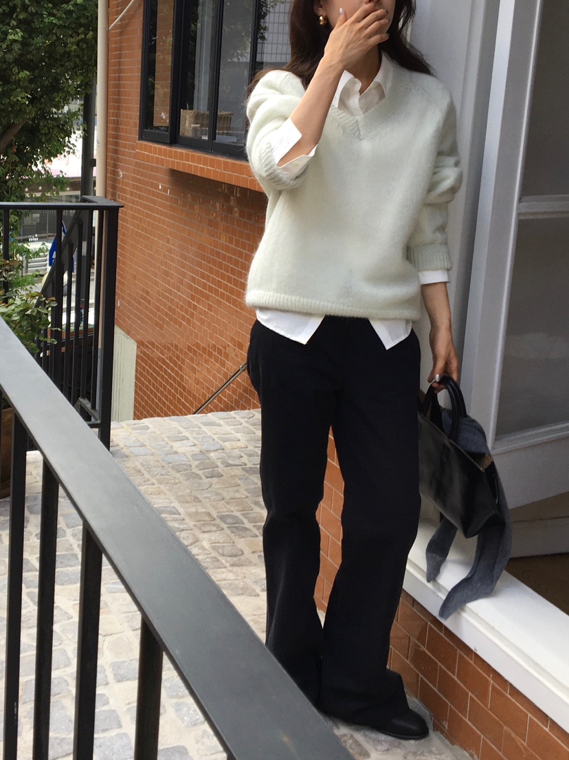 BLEECKER東大門㊣實拍女裝新款休閑熱賣推薦25秋冬針織衫馬海毛BLEECKER針織衫