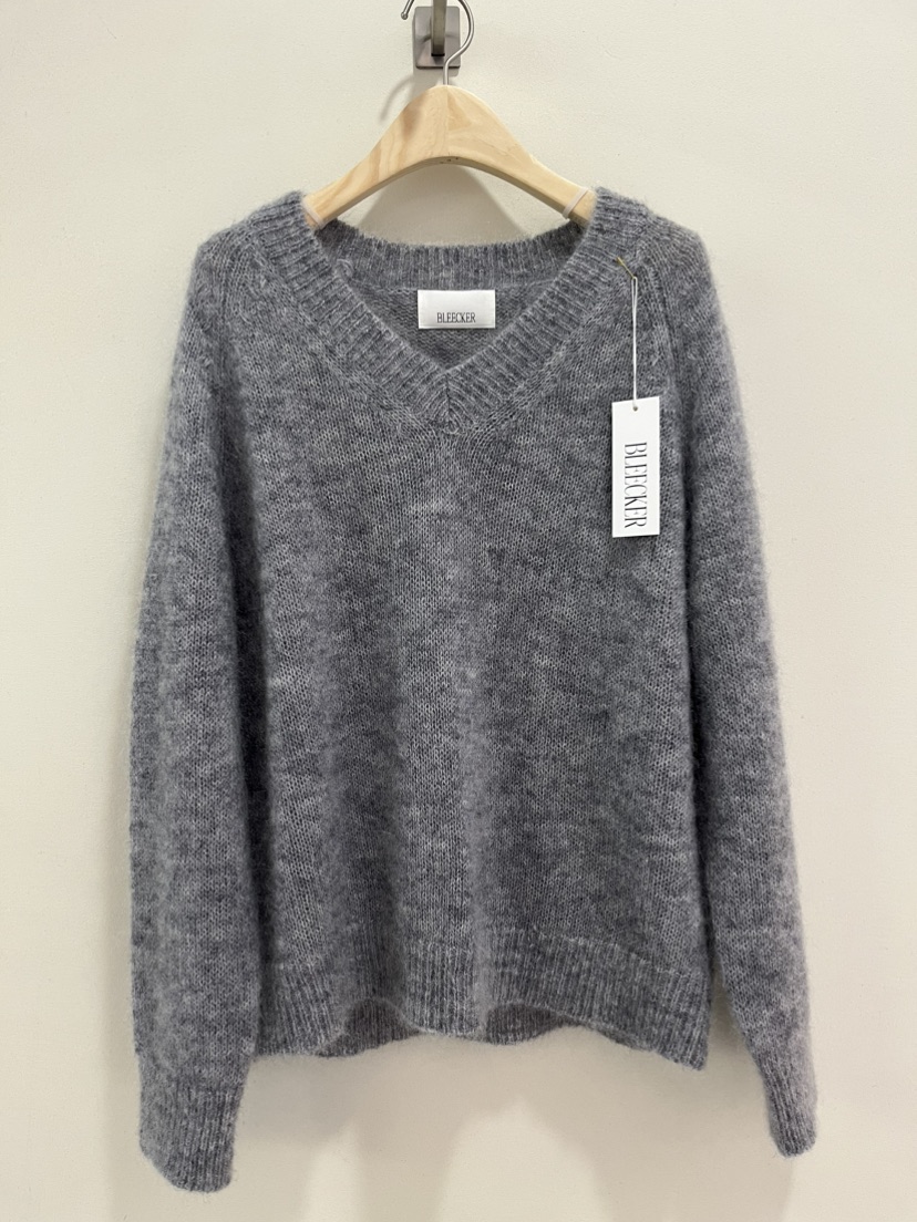 BLEECKER東大門㊣實拍女裝新款休閑熱賣推薦25秋冬針織衫馬海毛BLEECKER針織衫圖色1
