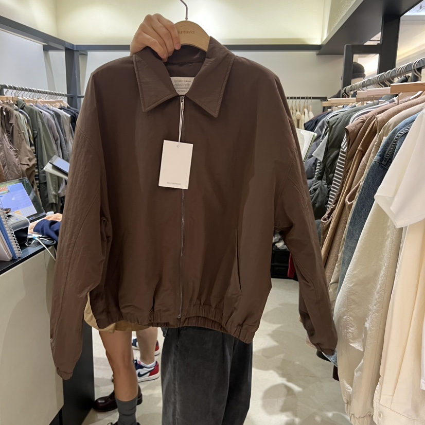 SELF SERVICE韓國直郵㊣女士新品人氣25秋冬熱賣夾克不含圍巾SELF SERVICE夾克圖色2